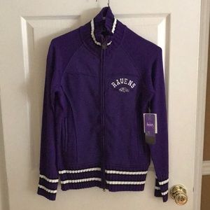 NWT Women’s Baltimore Ravens Zip Up Jacket